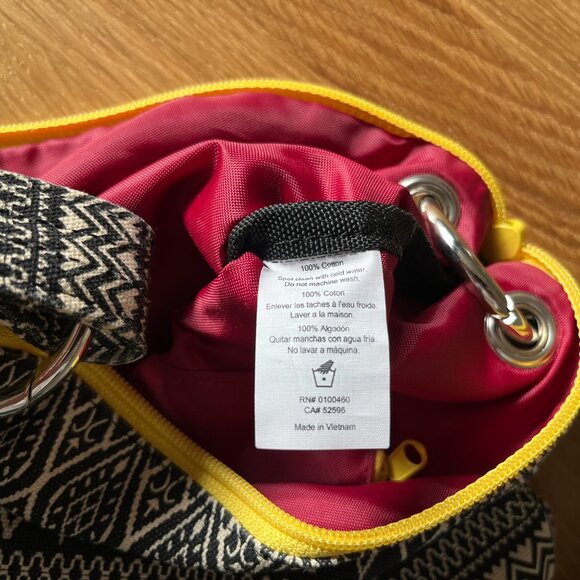 RARE 3 in 1 Vintage Kavu Crossbody Bag with Detachable Clutch Pouch Boho Black - Picture 13 of 13